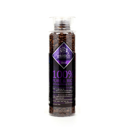 Exótico Cafe Beans: Colombian Coffee (Decaffeinated)